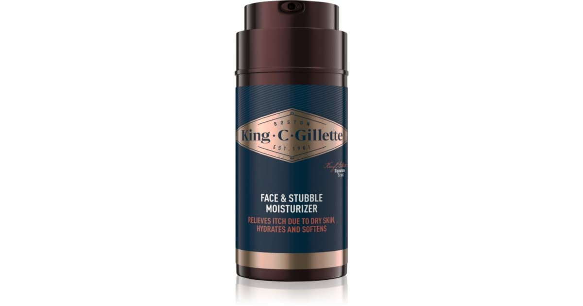 Gillette King C. Face & Stubble Moisturizer moisturising face and beard ...