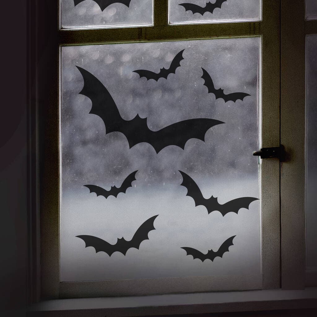 Black Bat Halloween Window Stickers By Ginger Ray