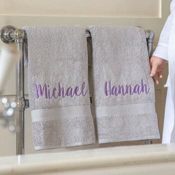 Personalised Luxury Cotton Bath Towel By Duncan Stewart