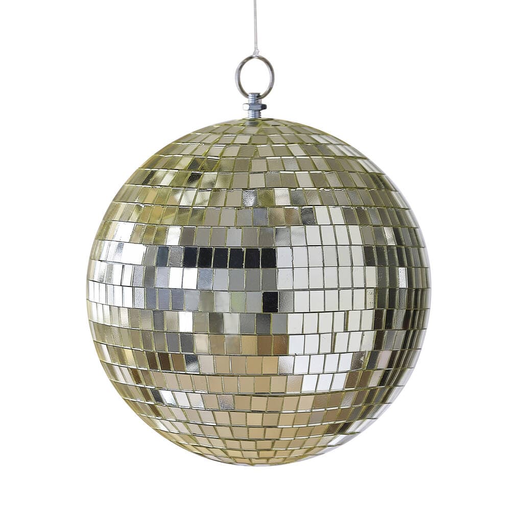 Gold Disco Ball Hanging Decoration Medium By Ginger Ray