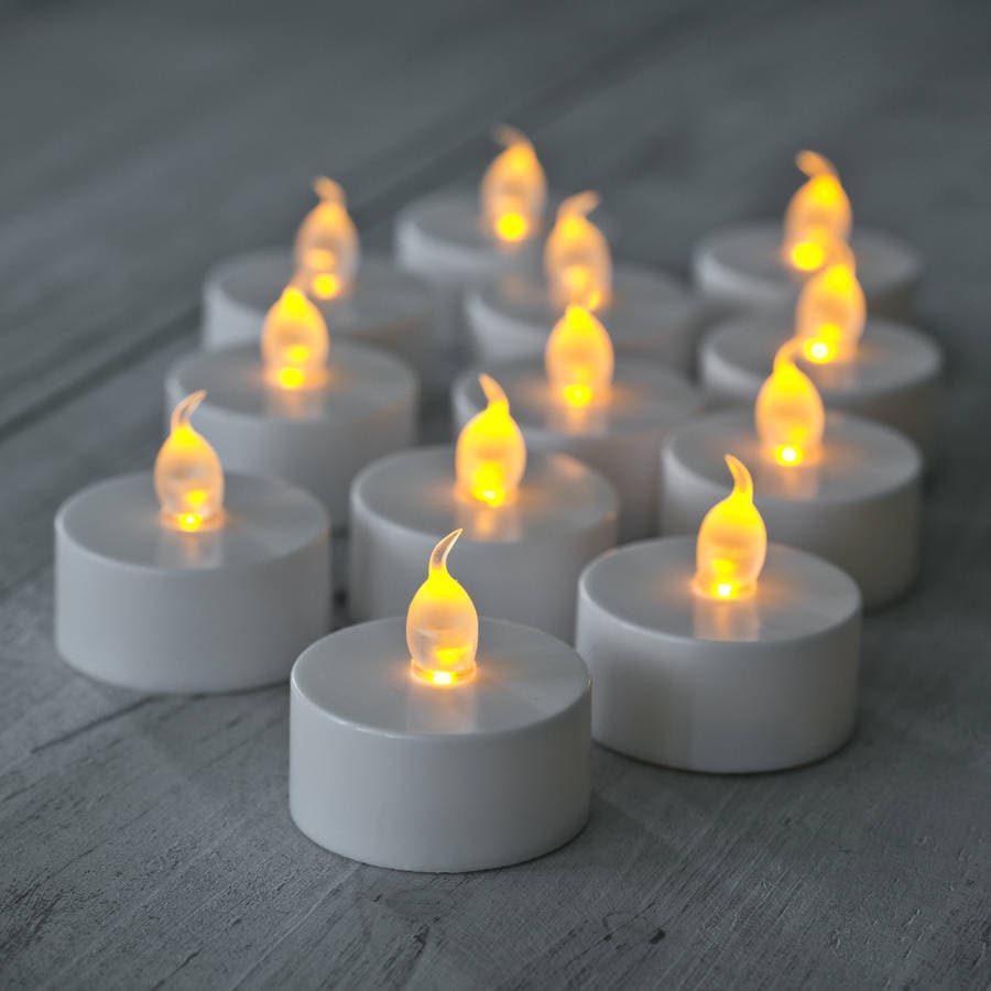 set of twelve battery led tea lights by lights4fun | notonthehighstreet.com