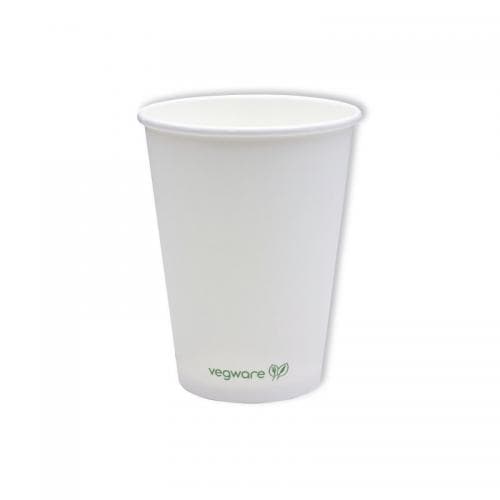 Vegware Hot Cup 12oz Single Wall White (Pack | VG92023 | Paper Cups