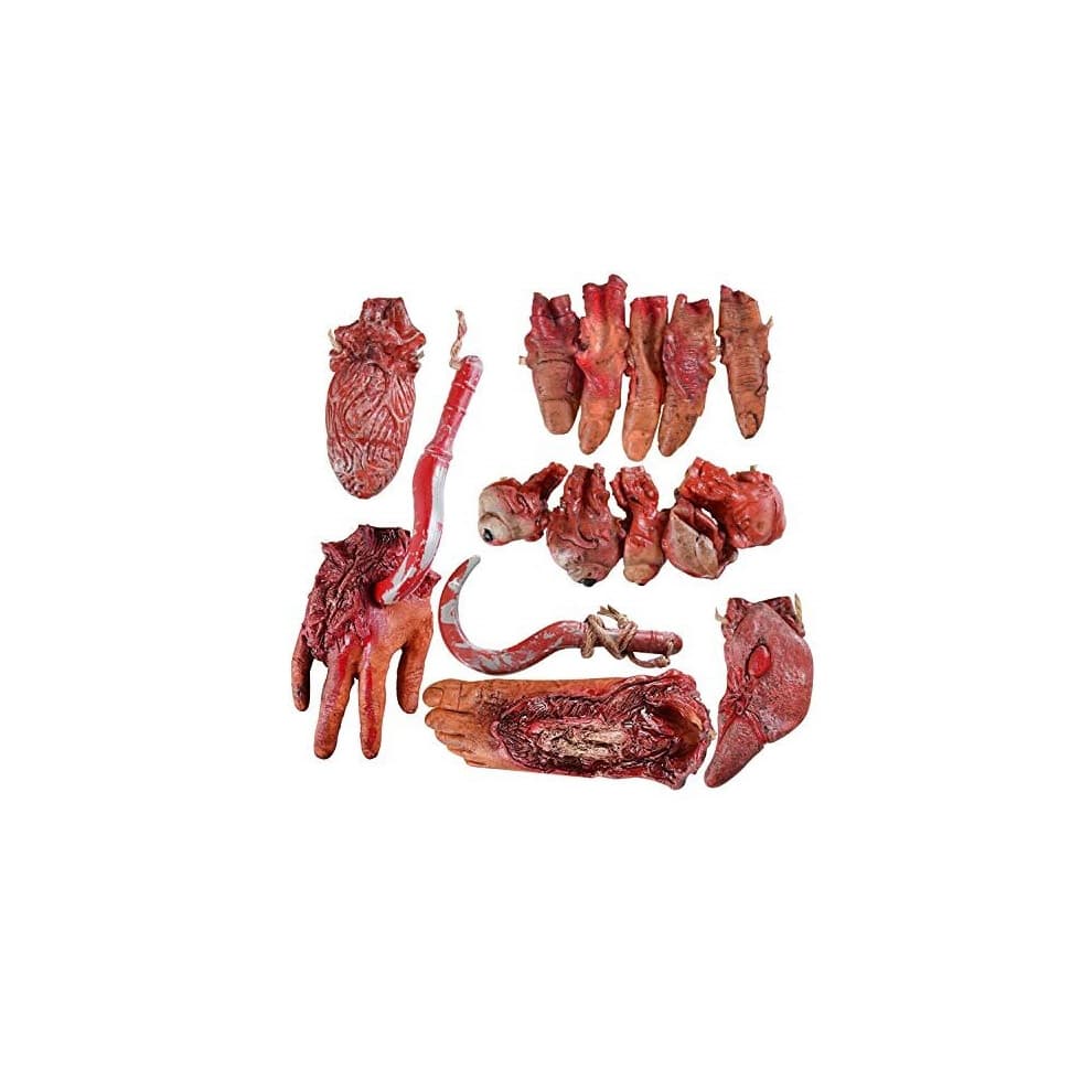 Halloween Blood Props Fake Scary Severed Hand Broken Body Parts for ...