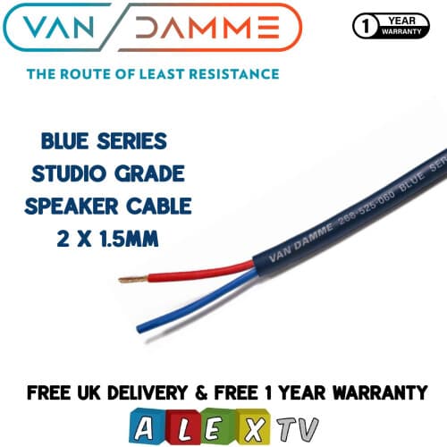 Van Damme Blue Series Studio Grade Speaker Cable