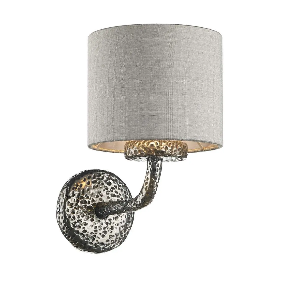 David Hunt Lighting SLO07 Sloane Single Wall Light with Bespoke Silk ...