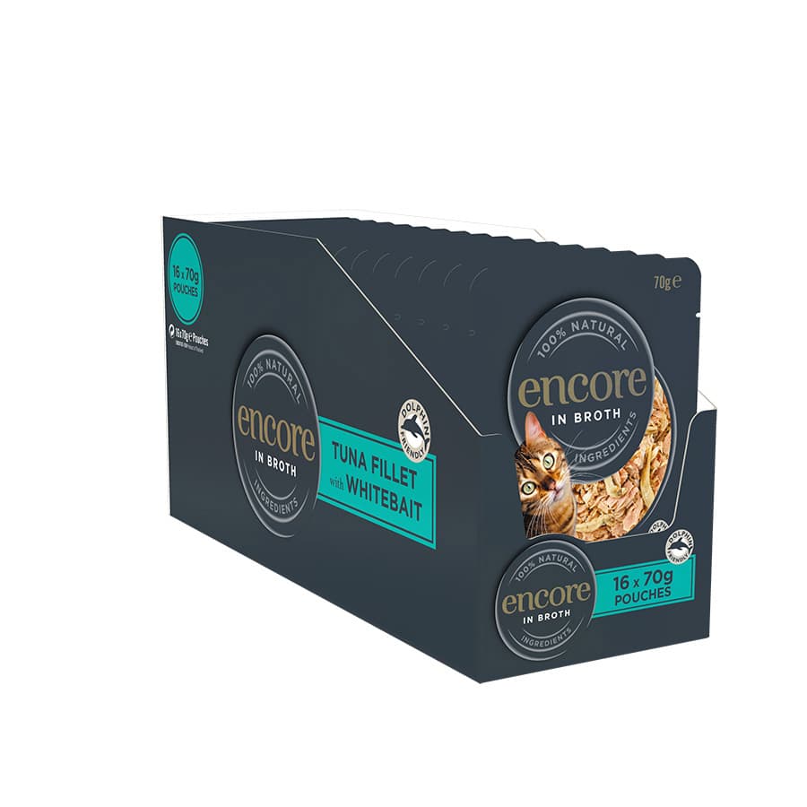 Encore Adult Wet Cat Food Tuna Fillet & Whitebait Broth | Pets