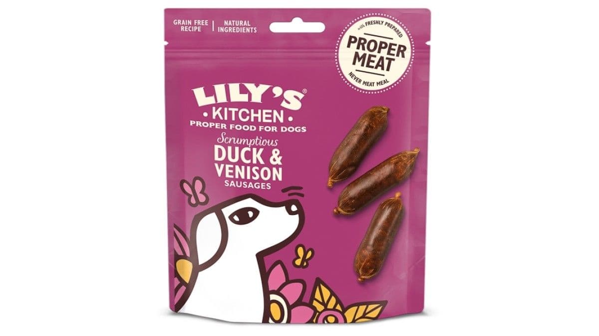 Lily's Kitchen Scrumptious Duck With Venison Sausages Dog Treats, 70 g ...
