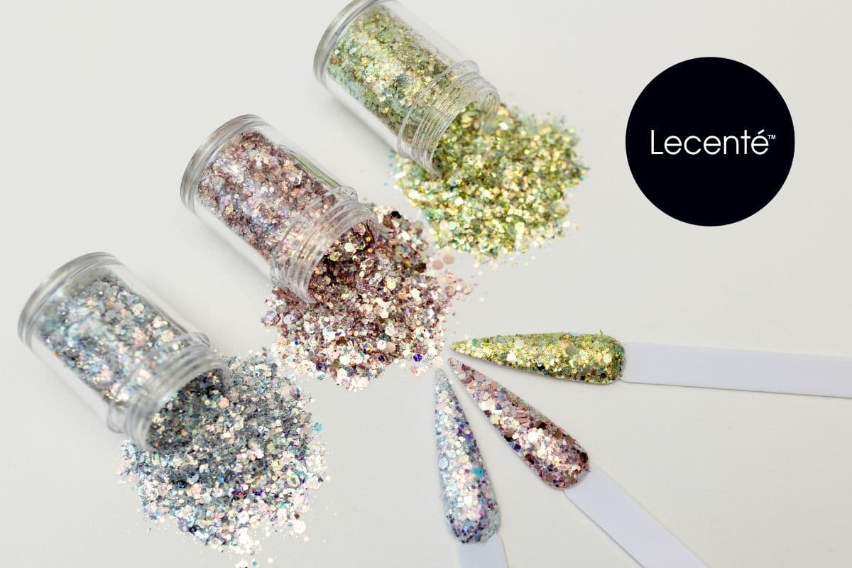 Are these the sparkliest Lecenté nail art glitters yet? – Scratch