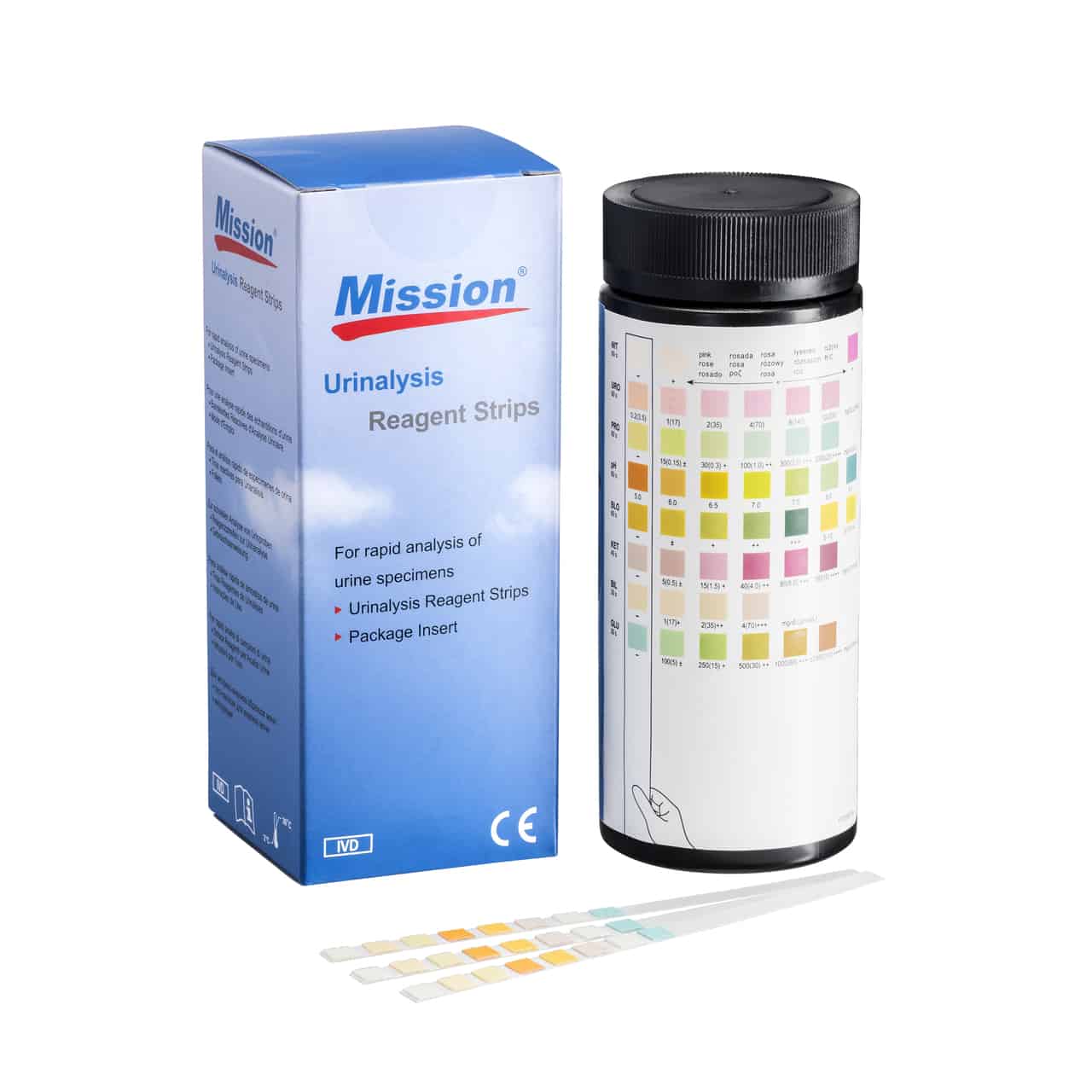 Buy Urine Test Strips Mission 10 Parameter Urinalysis - Pack of 100 ...