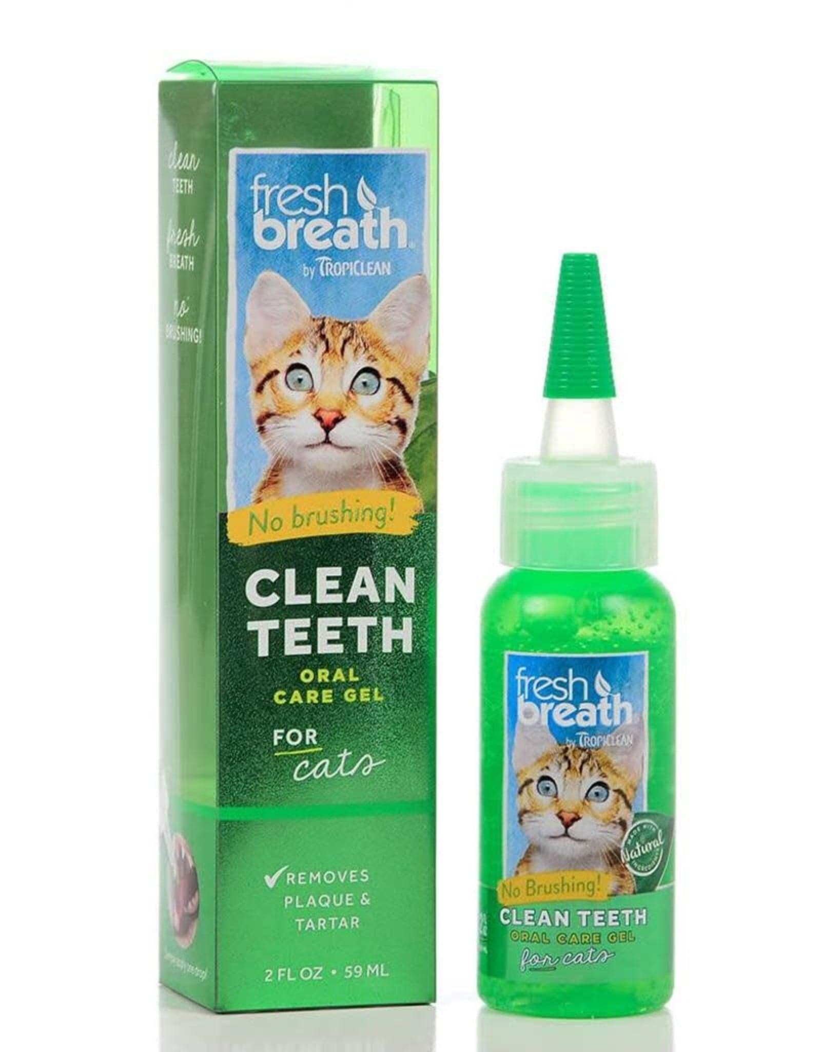 TROPICLEAN FRESH BREATH CLEAN TEETH ORAL CARE GEL FOR CATS 2OZ - Rosie ...
