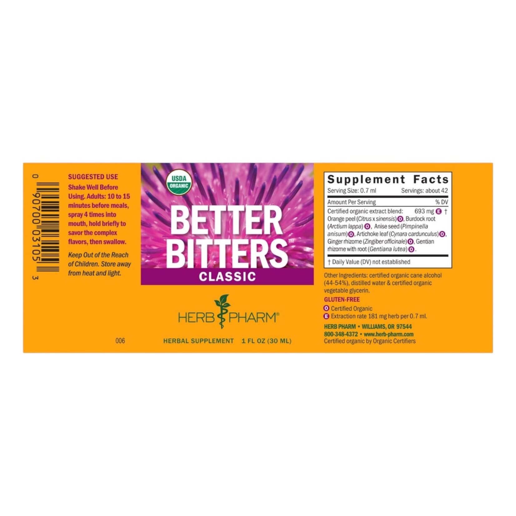 Better Bitters 1oz. Herb Pharm - Arcana Empothecary