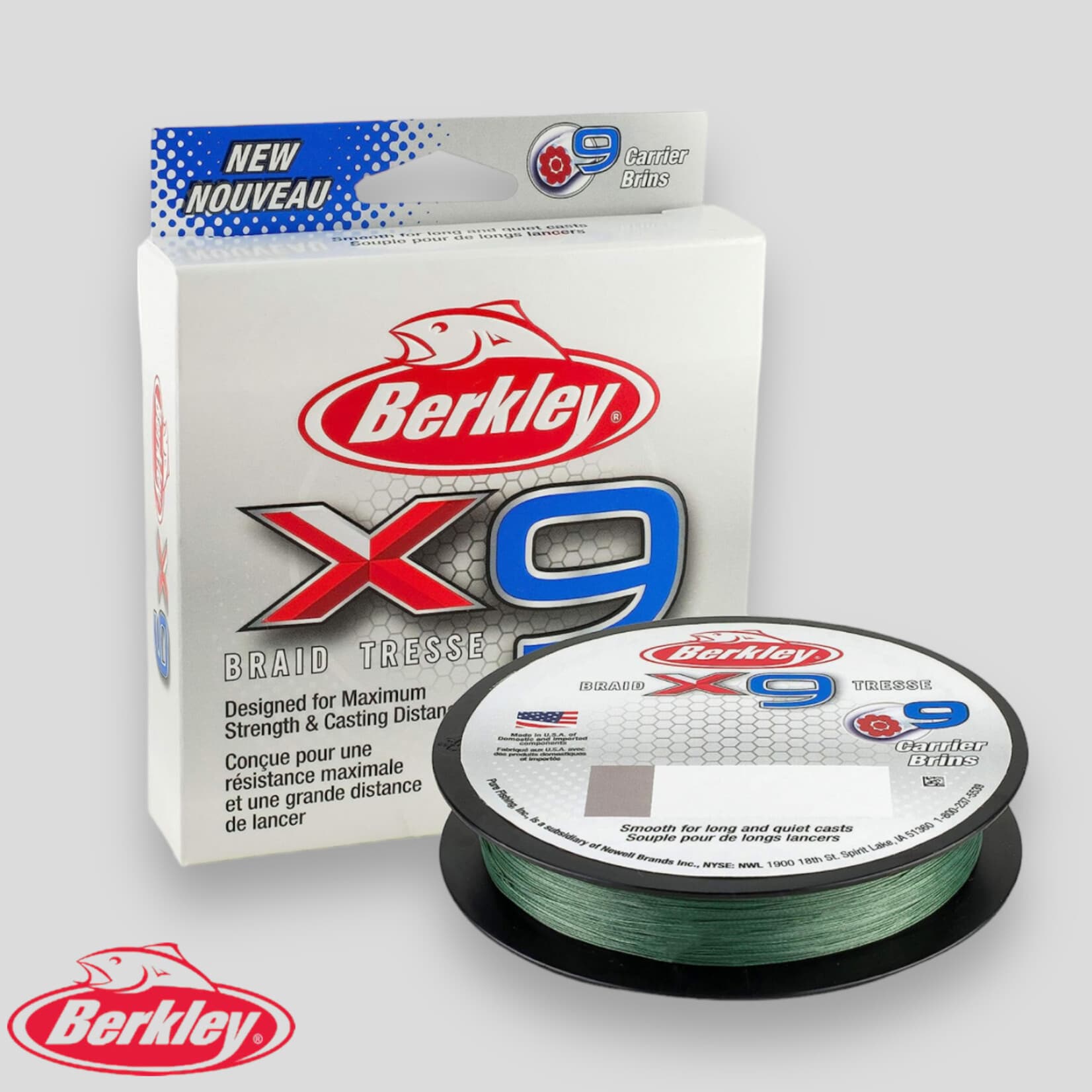 Berkley X9 Braid 300m - Tyalure Tackle