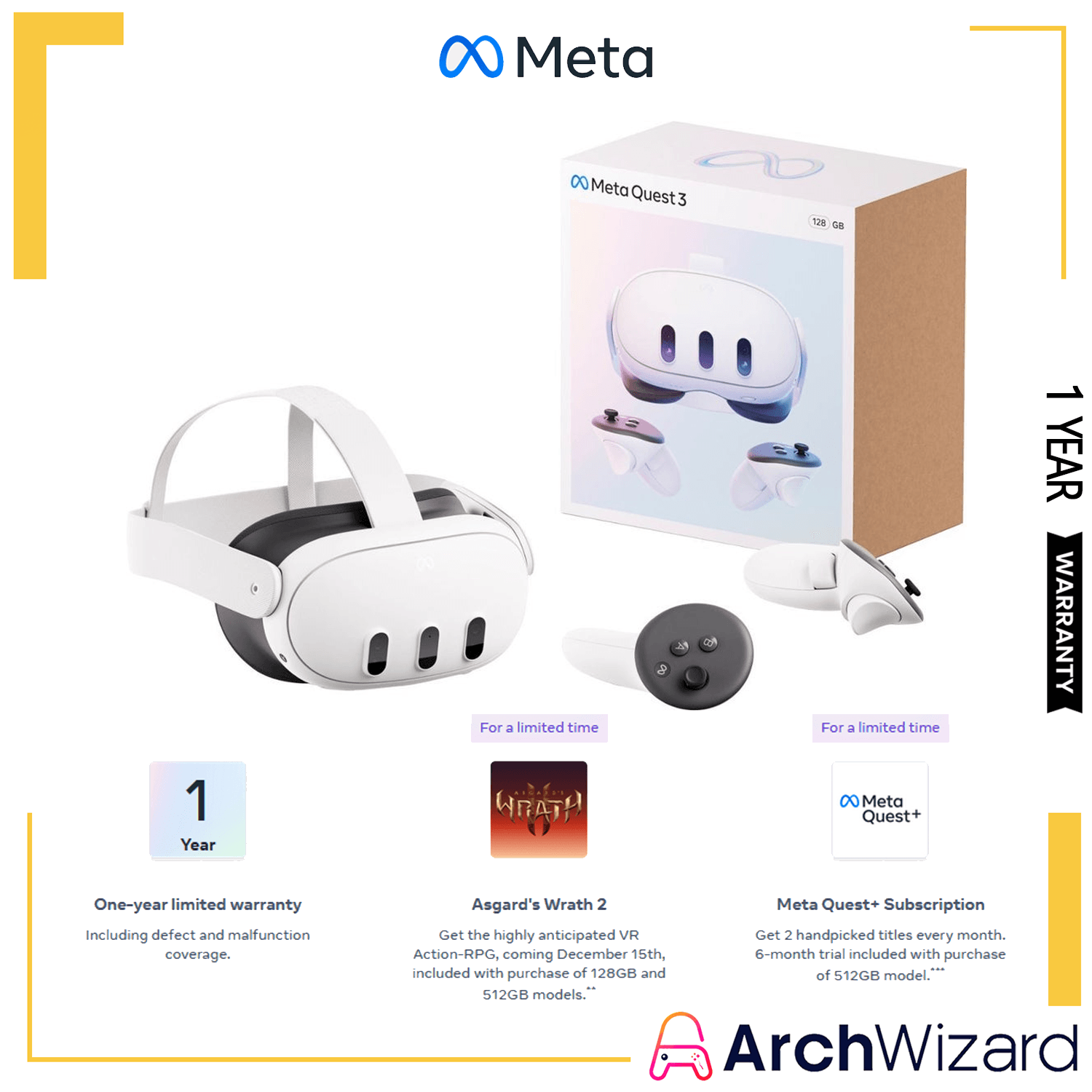 Meta Quest 3 Mixed Reality VR Headset (Meta Quest) – ArchWizard