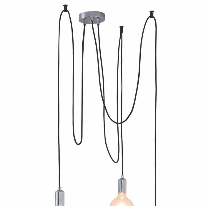 Spider - Industrial 3 Light Spider Suspension Kit with Chrome ...
