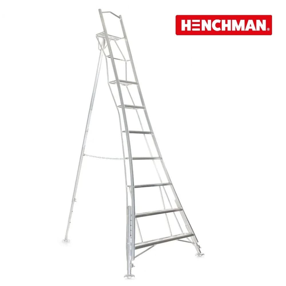 Henchman tripod ladder 300 cm met platform en 3 verstelbare benen ...