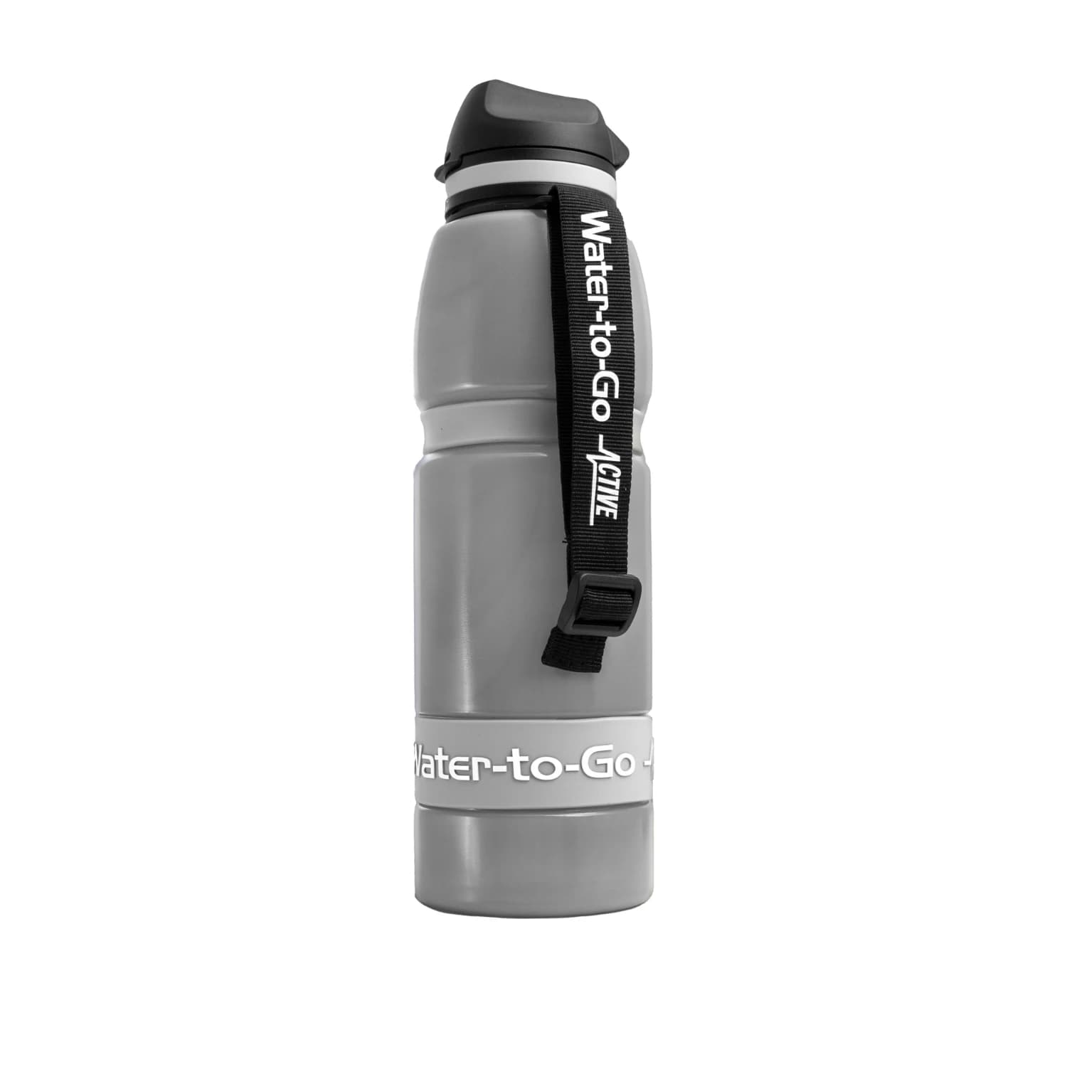 Water-to-Go Active Bottle 1L Grey – With Filter – Removes 99.9999% of ...