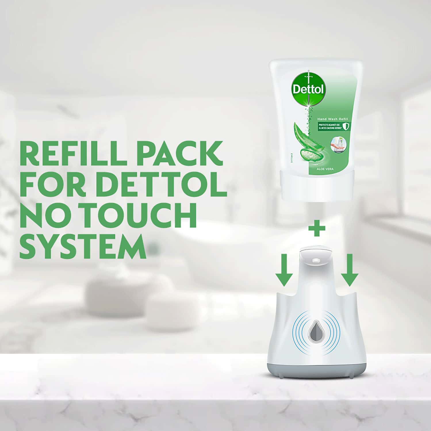 Buy DETTOL NO TOUCH ALOE VERA HANDWASH REFILL 250ML Online & Get Upto ...