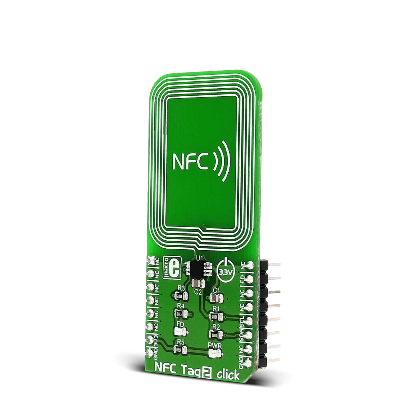 NFC Tag 2 click — board with NTAG I2C NFC Forum Type 2 Tag ...