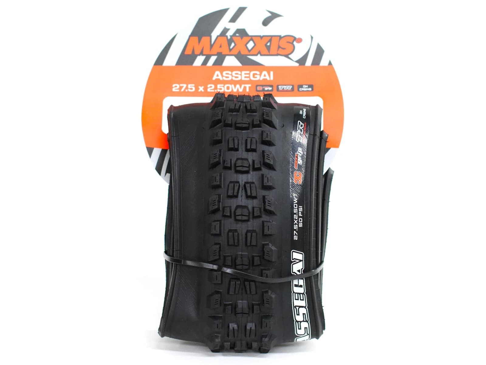 MAXXIS Assegai folding tyre 3C MaxxGrip Downhill WT TR - 27,5 x 2,5 inches