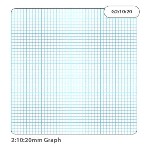 RHINO A4 Graph Paper 500 Leaf, 2:10:20 Graph Ruling (Pack of 5)