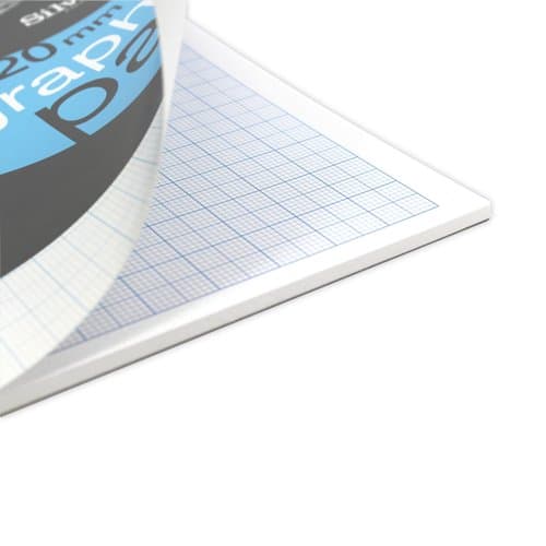 Silvine Graph Pad 2/10/20mm 50 Sheets A4 A4GP21020 - Office Monster