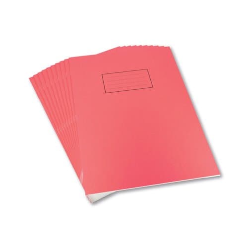 Silvine Exercise Book A4 Ruled with Margin Red (10 Pack) EX107 - Office ...