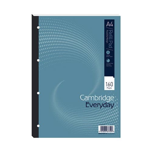 Buy Cambridge Everyday Ruled Margin Refill Pad 160 Pages A4 (5 Pack ...