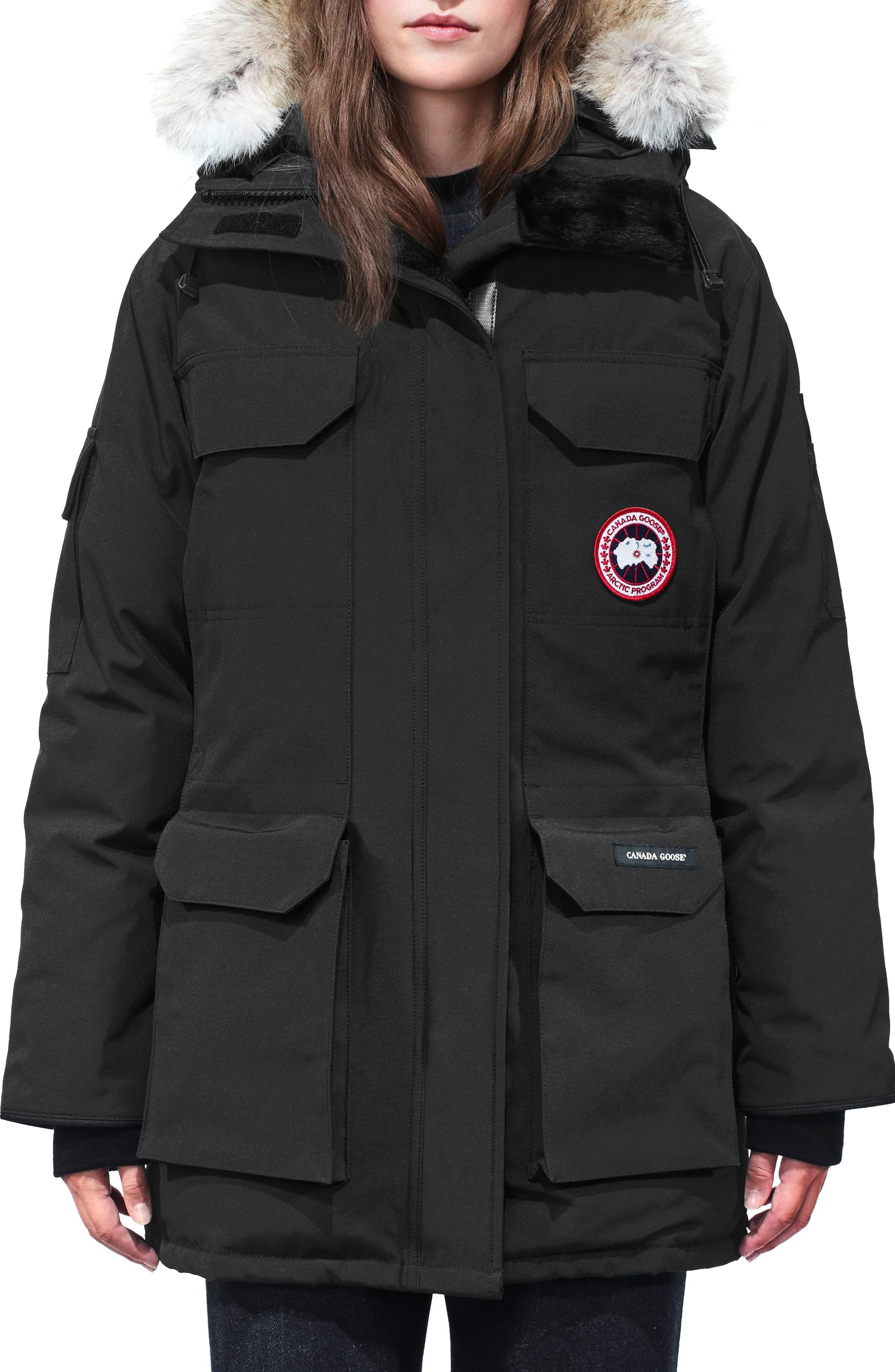 Canada Goose Expedition Hooded Down Parka With Genuine Coyote Fur Trim ...