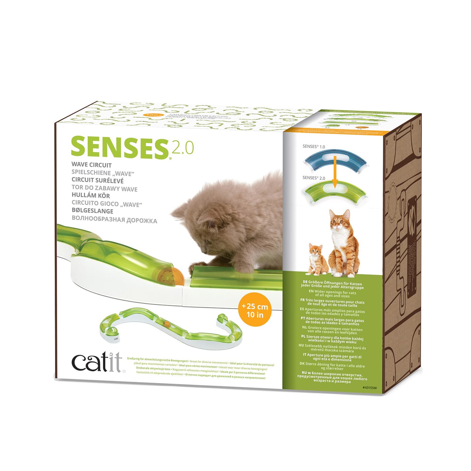 Catit 2.0 Senses Wave Circuit Ball Track Toy For Cats - $27.99