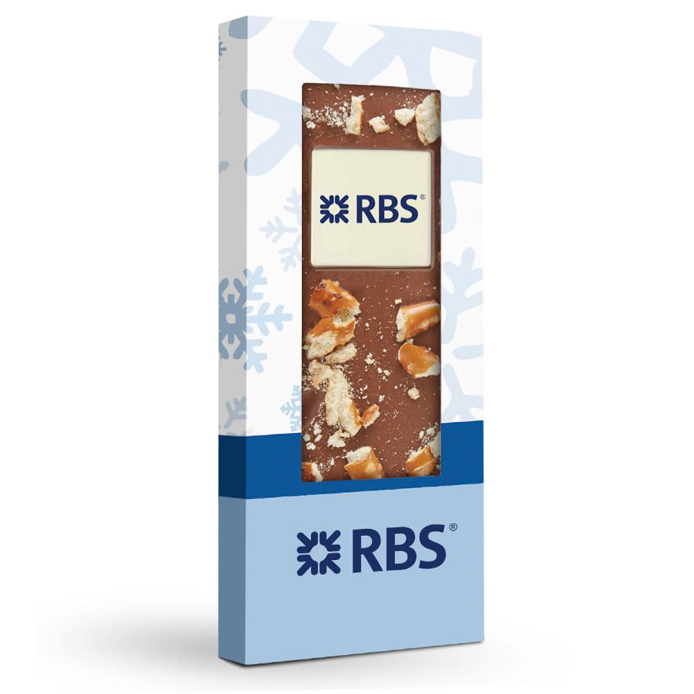 Belgian Chocolate Bar with Custom Logo Plaque (Choose T...