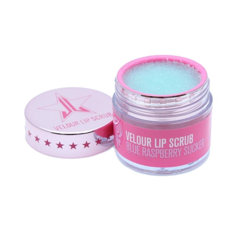 Jeffree Star Cosmetics Velour Lip Scrub – Blue Raspberry Sucker – Chicas