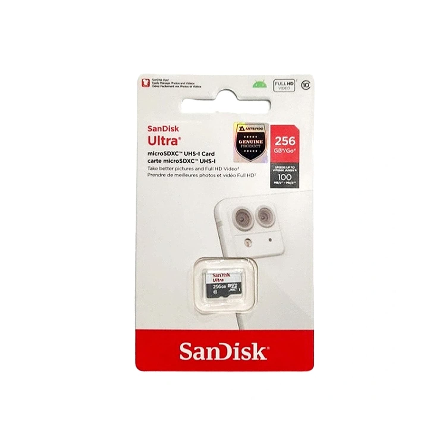 SanDisk Ultra microSDXC UHS-I 256GB Micro SD Memory Card – (100MB/s ...