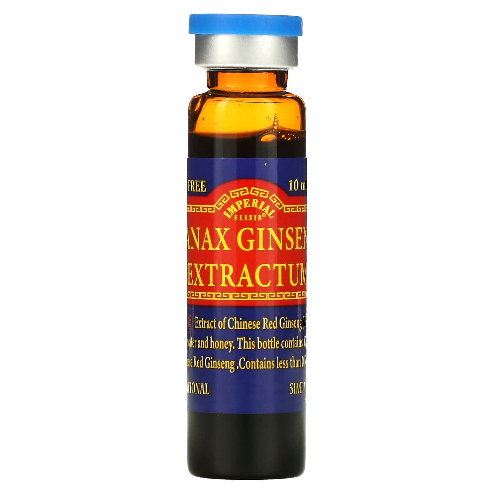 Imperial Elixir, Chinese Red Panax Ginseng Extractum, 10 Bottles, 0.34 ...