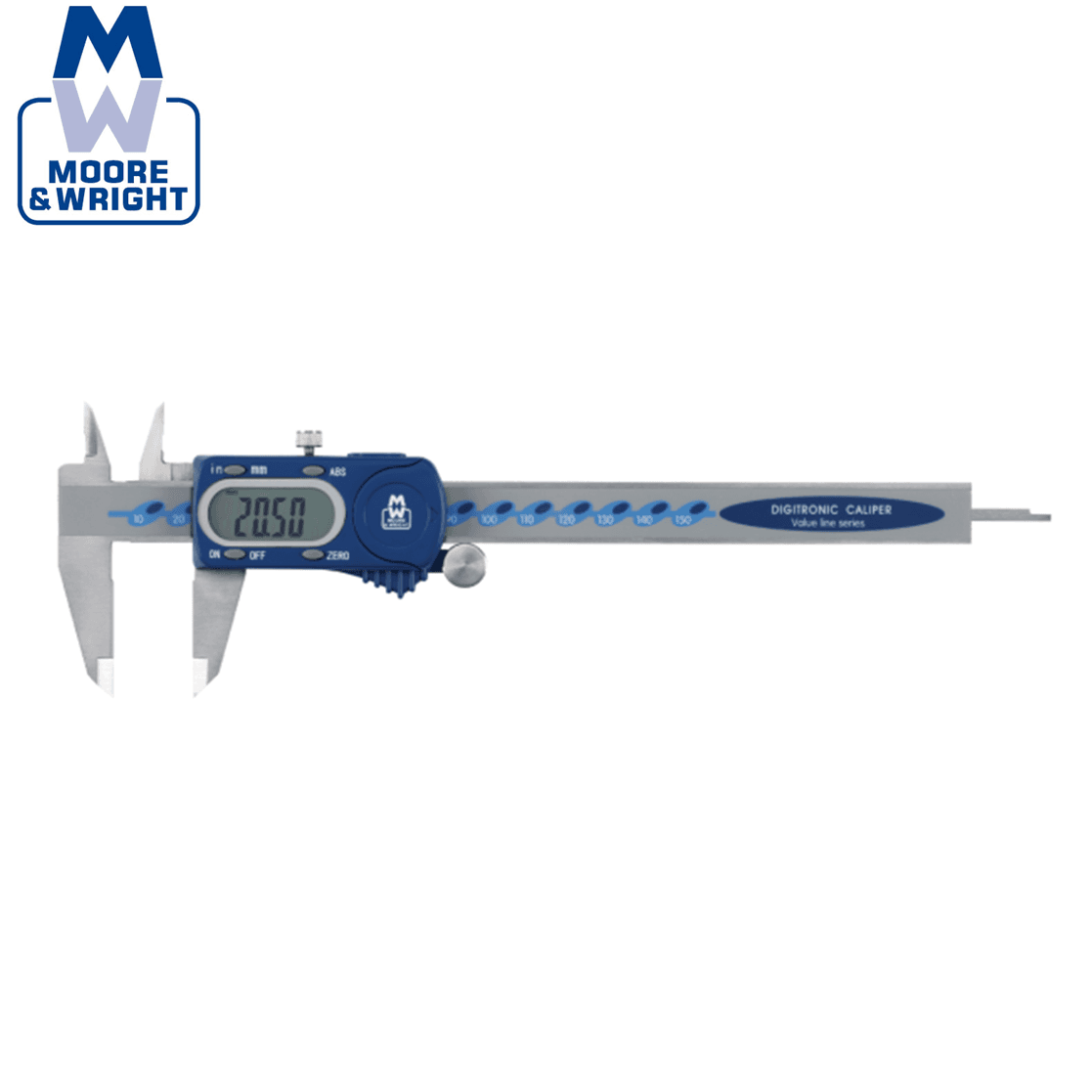 MW-110 Moore & Wright Digital Workshop Caliper 110-DBL Series / Select ...