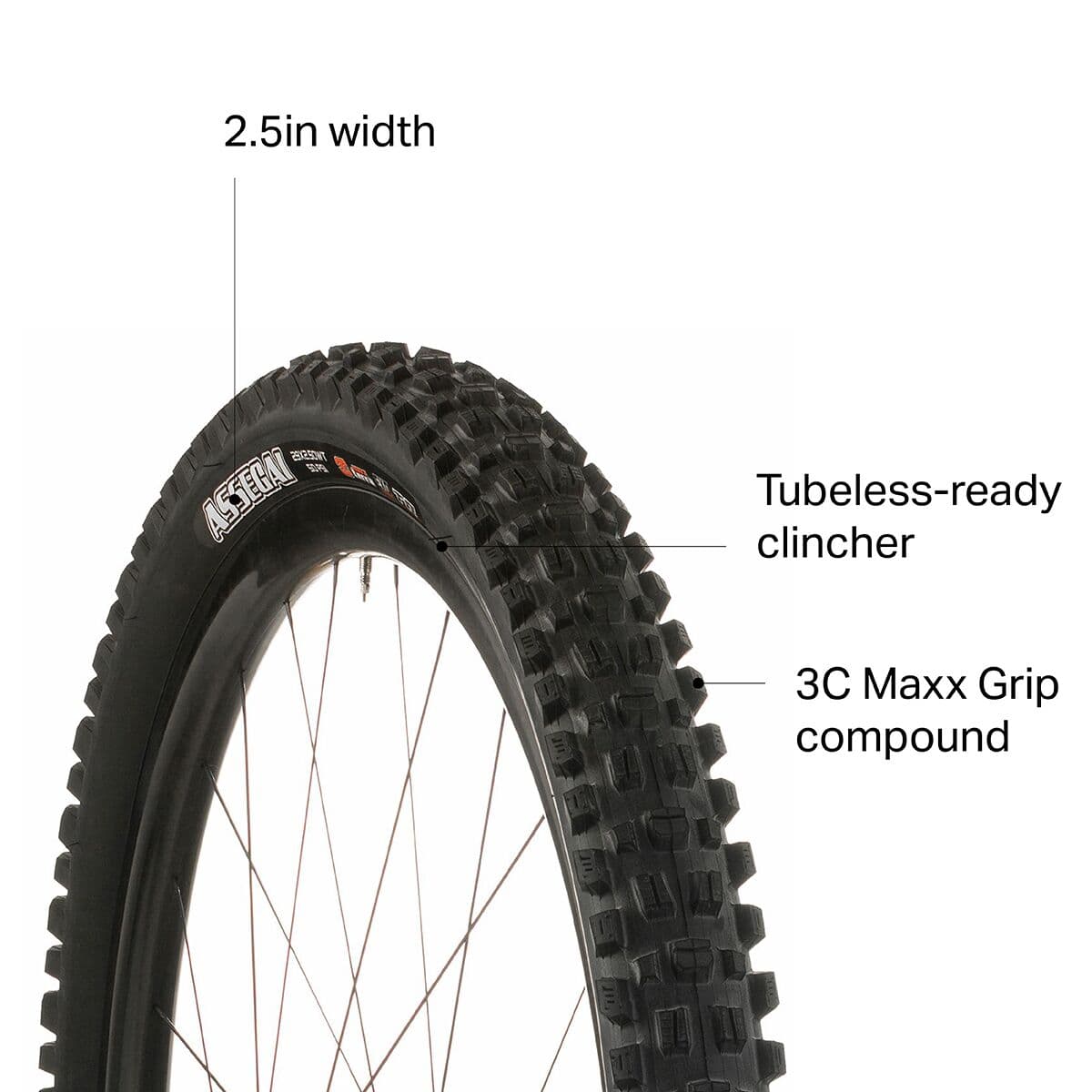 Maxxis Assegai Wide Trail 3C/TR 29in Tire - Bike