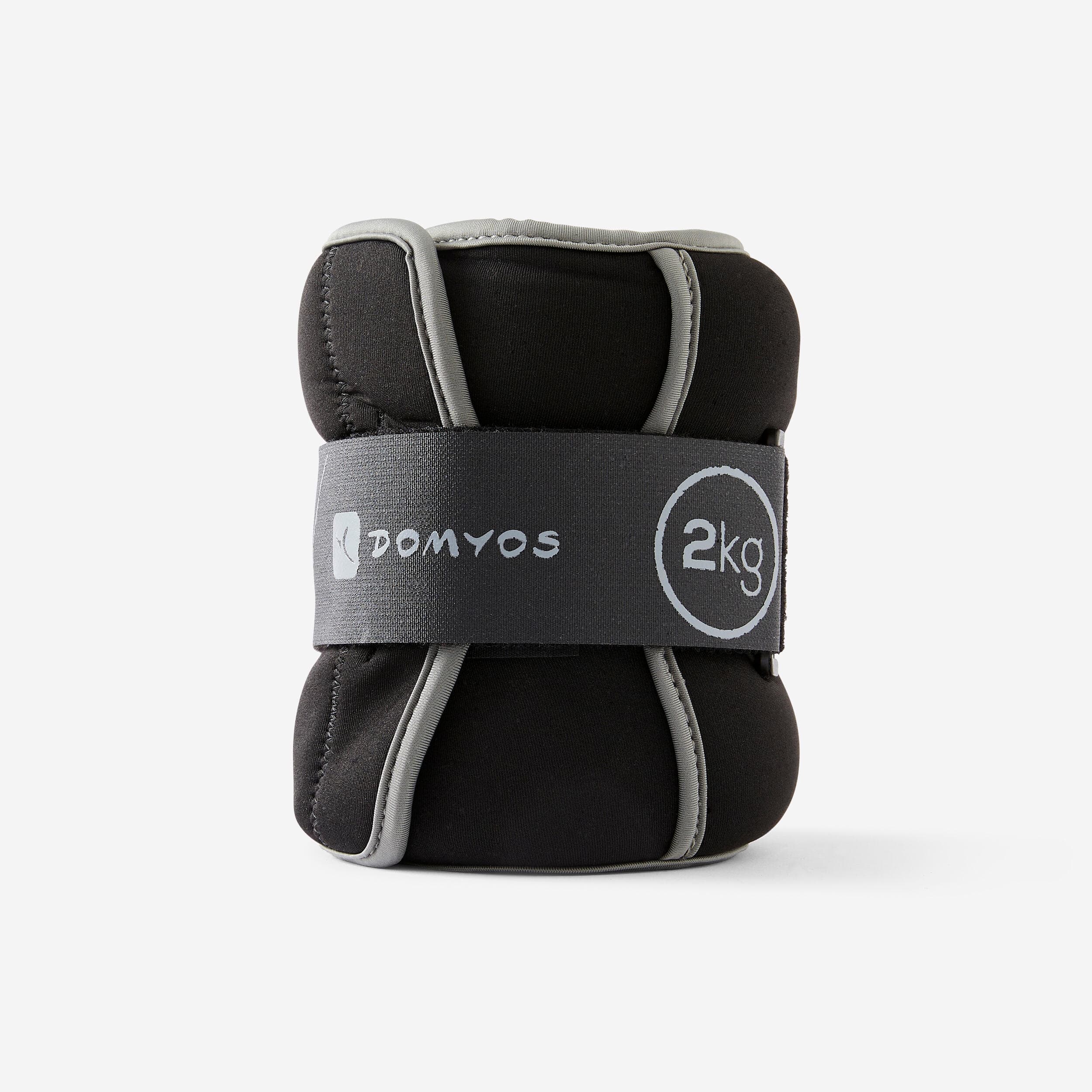 2 kg/4.4 lb Wrist & Ankle Weight Training Weights - Grey - Charcoal ...
