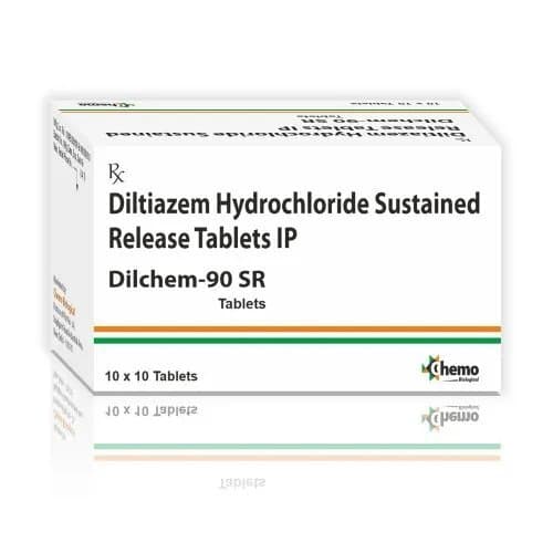 Diltiazem Hydrochloride 90mg Sustained Release Tablets - Shelf Life: 24 ...