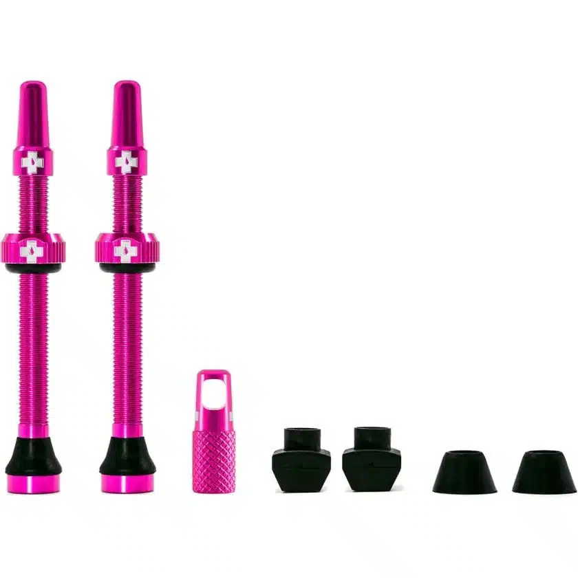 MUC-OFF TUBELESS VALVE KIT 60MM - PINK - Croydon Cycleworks