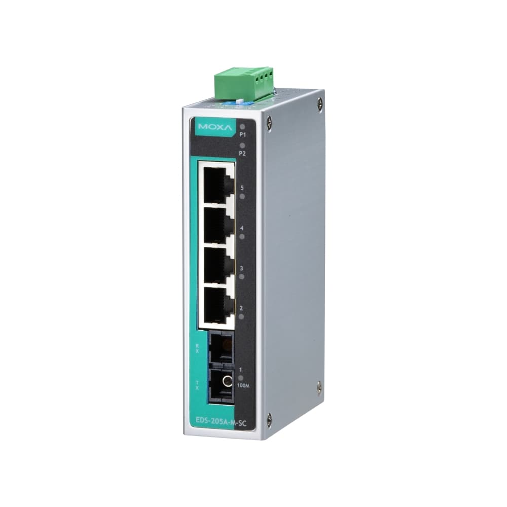 Moxa EDS-205A Industrial Unmanaged Switch