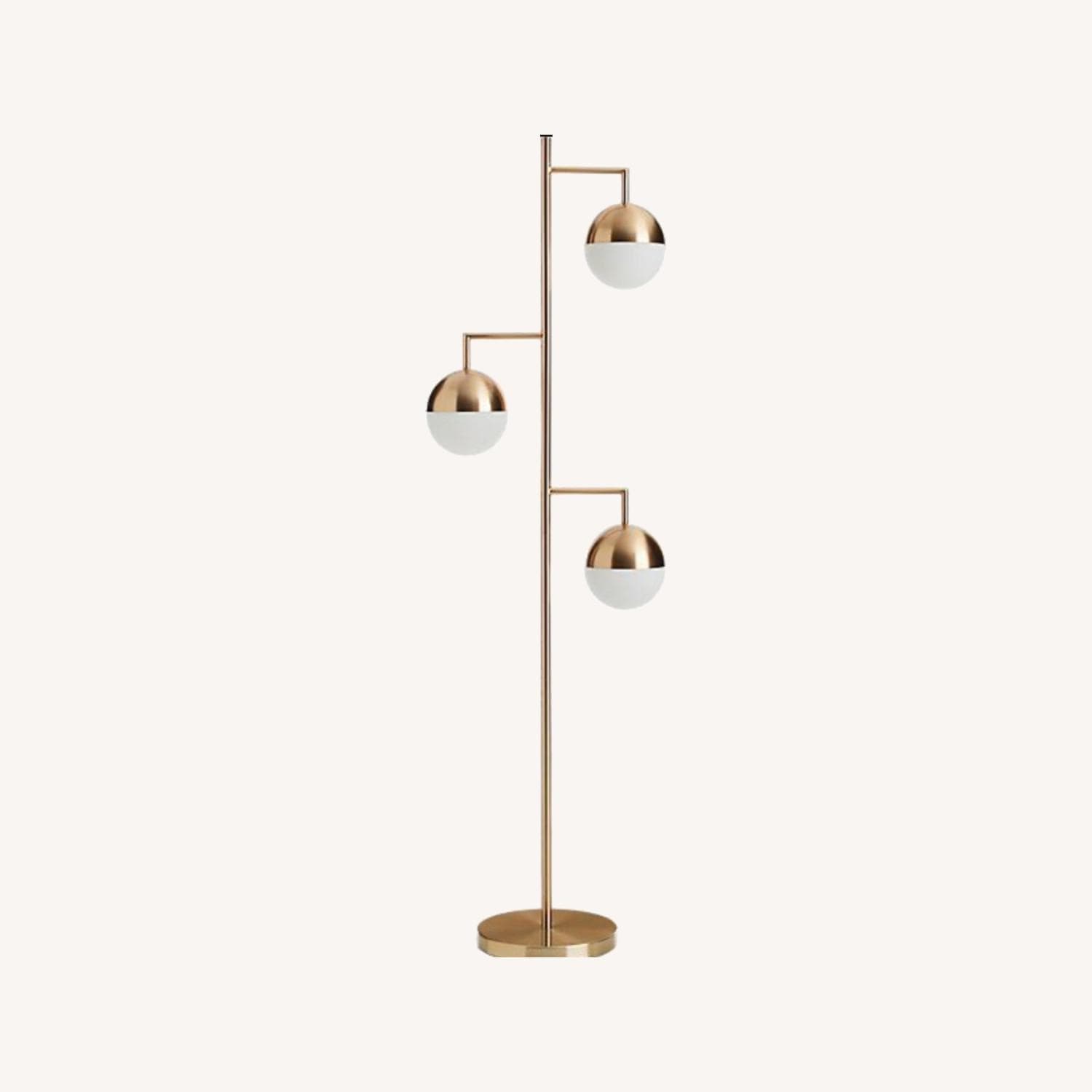 CB2 Orbs Floor Lamp Brass - AptDeco
