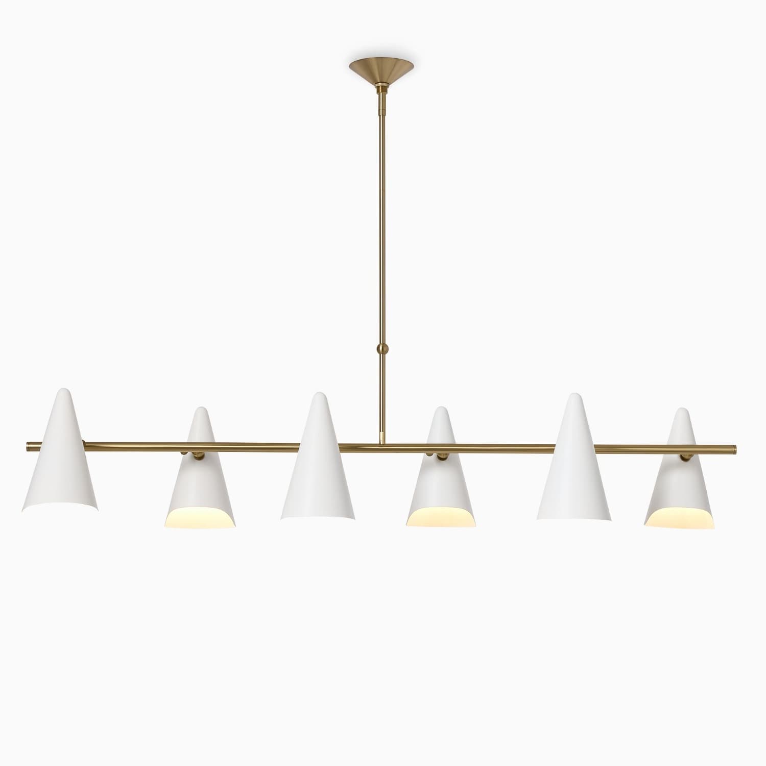 West Elm Coco Linear Chandelier (54") - AptDeco