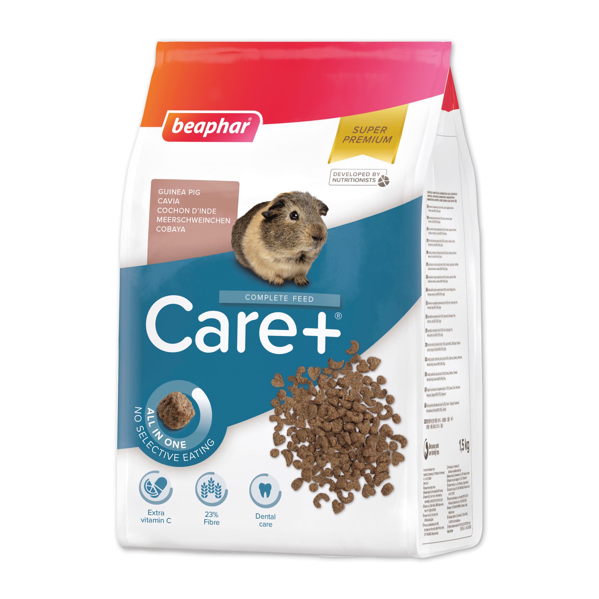 Beaphar CARE+® Guinea Pig Food, 1.5kg - Beaphar