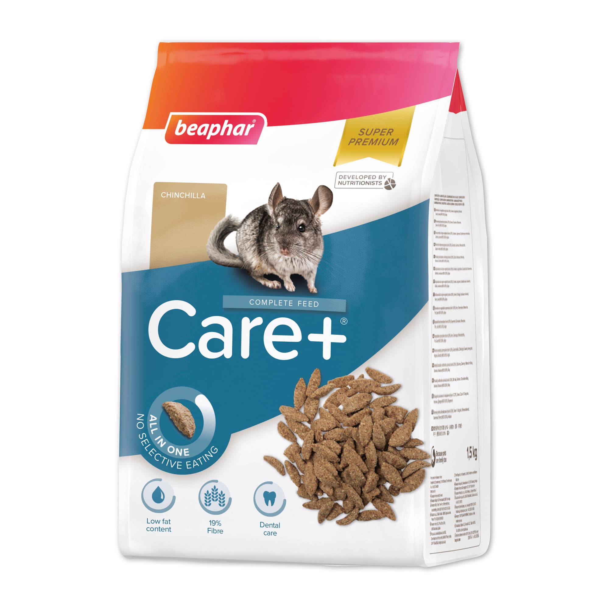 Beaphar CARE+® Chinchilla Food, 1.5kg - Beaphar