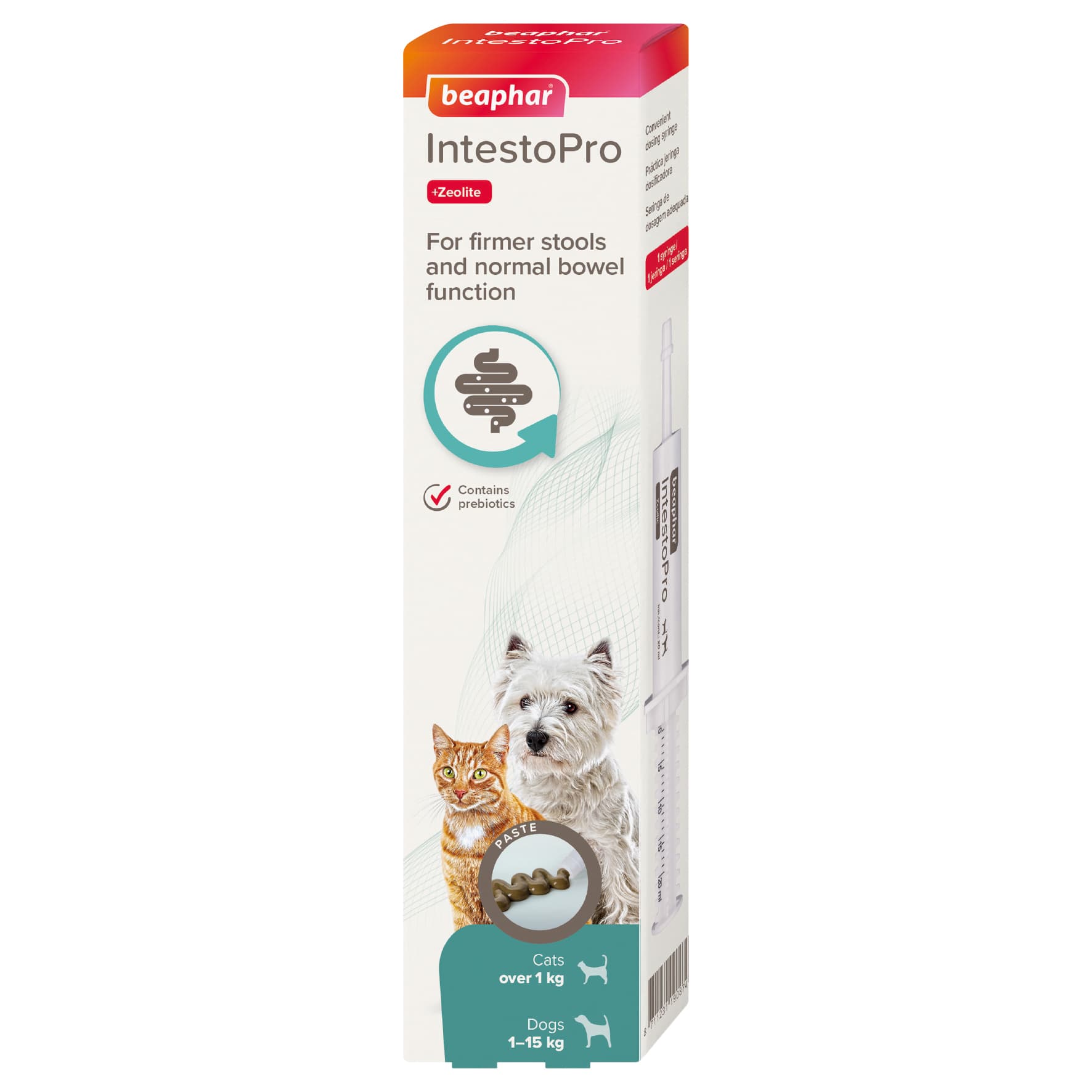 Beaphar IntestoPro Prebiotic Stool Firming Paste for Cats & Small Dogs ...