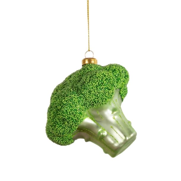 Sass and Belle Broccoli Shaped Glass Bauble - Decor et more