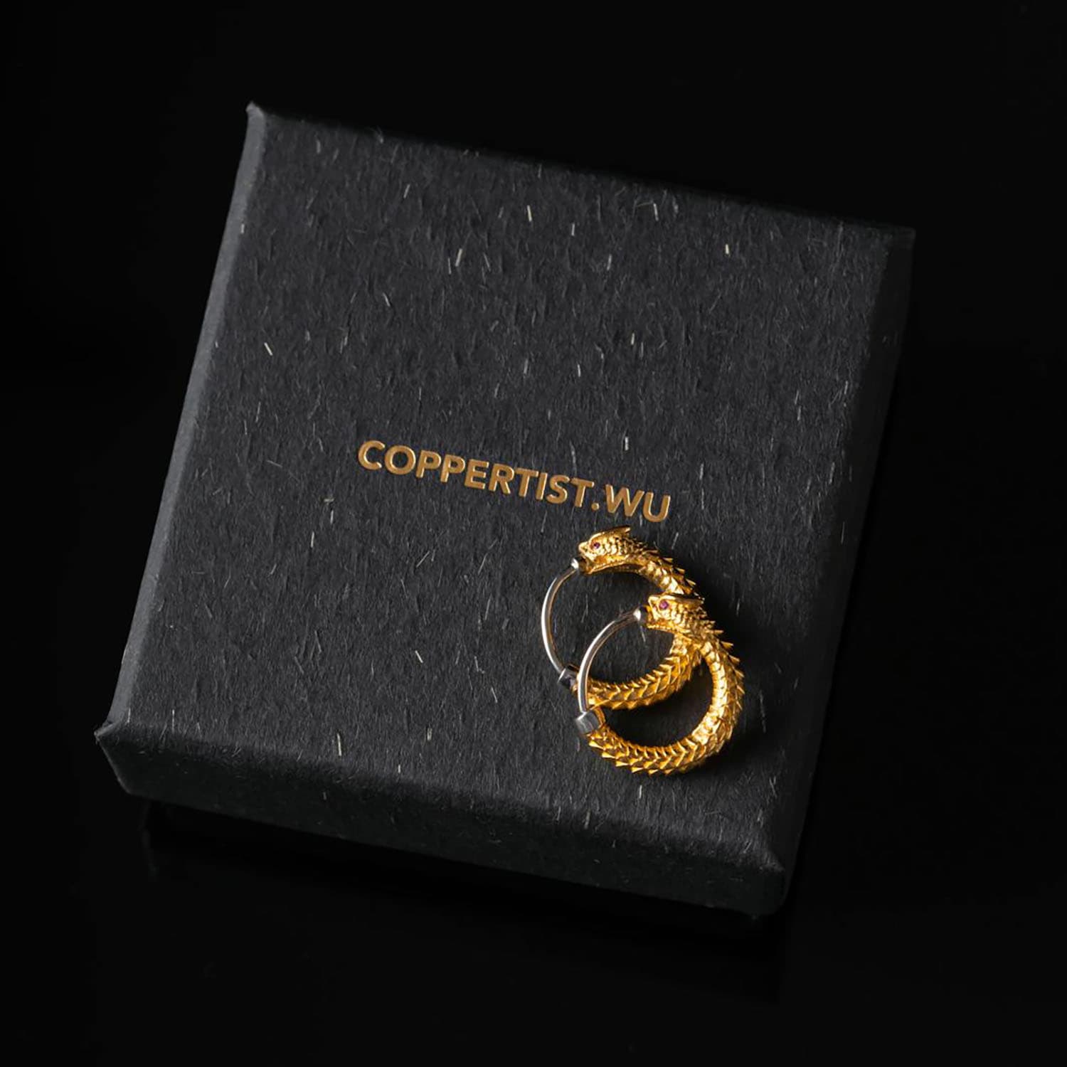 Luxury Black Jewelry Ring Box - Handmade Mulberry Paper