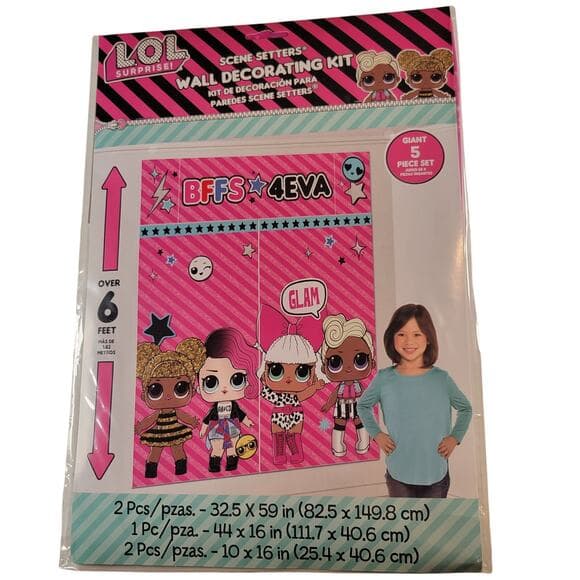 Amscan | Party Supplies | Lol Surprise Scene Setter Wall Kit Party ...
