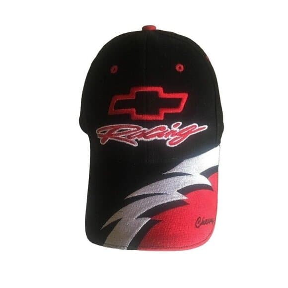 DP Racing For GM | Accessories | Chevrolet Racing Hat Black Red With ...