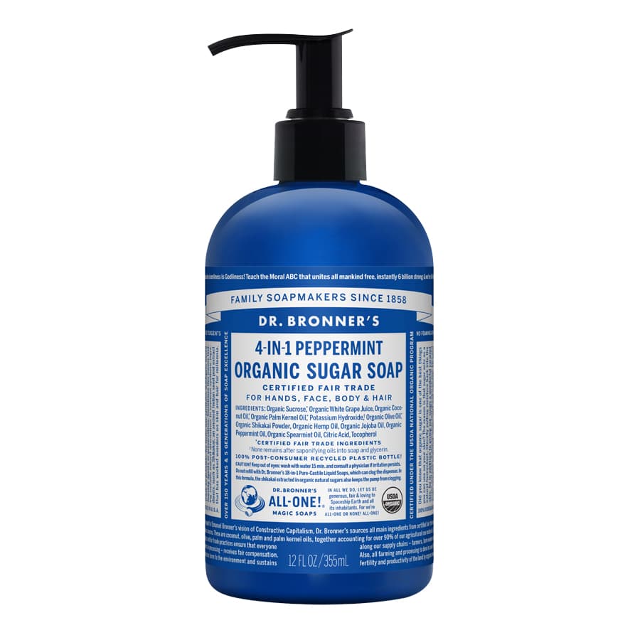 Dr. Bronner's Magic Soaps Organic Spearmint Peppermint Hand Soap - 12 ...