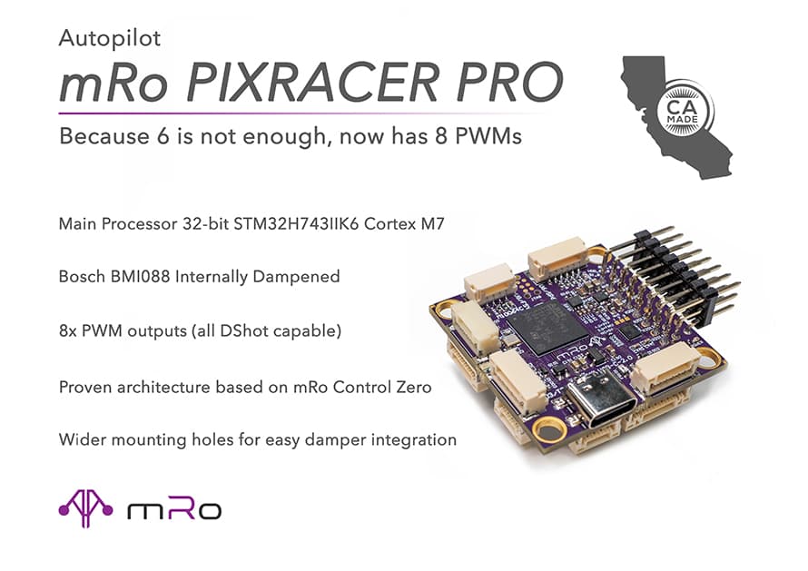 mRo Pixracer Pro! New Autopilot in a standard form factor - Page 2 ...